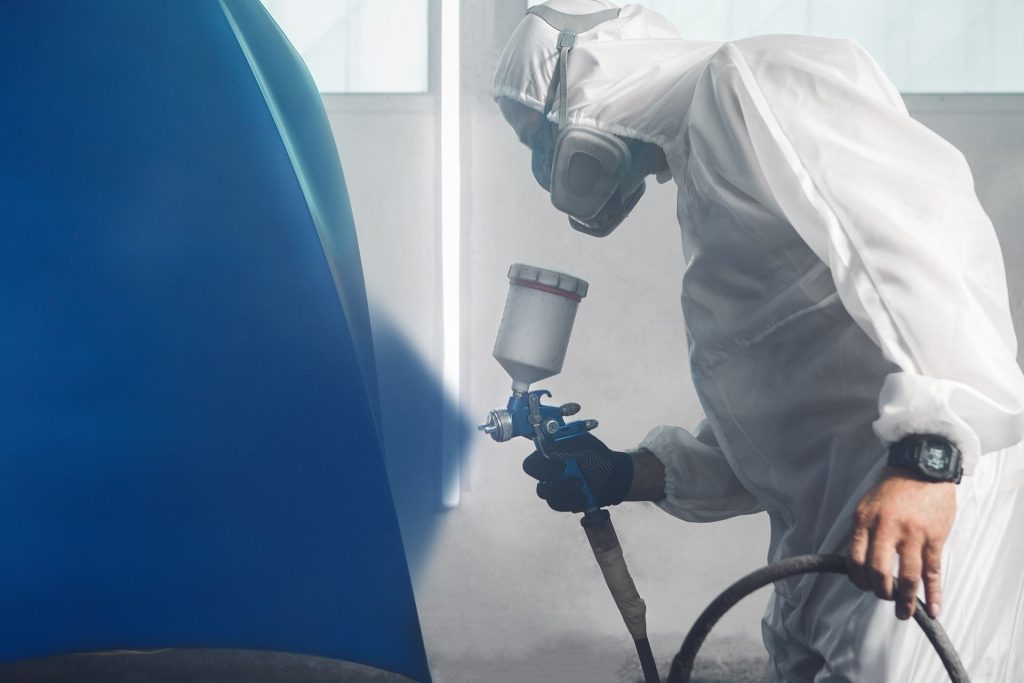 Imagen de trabajo pintura exterior con Satech Láser